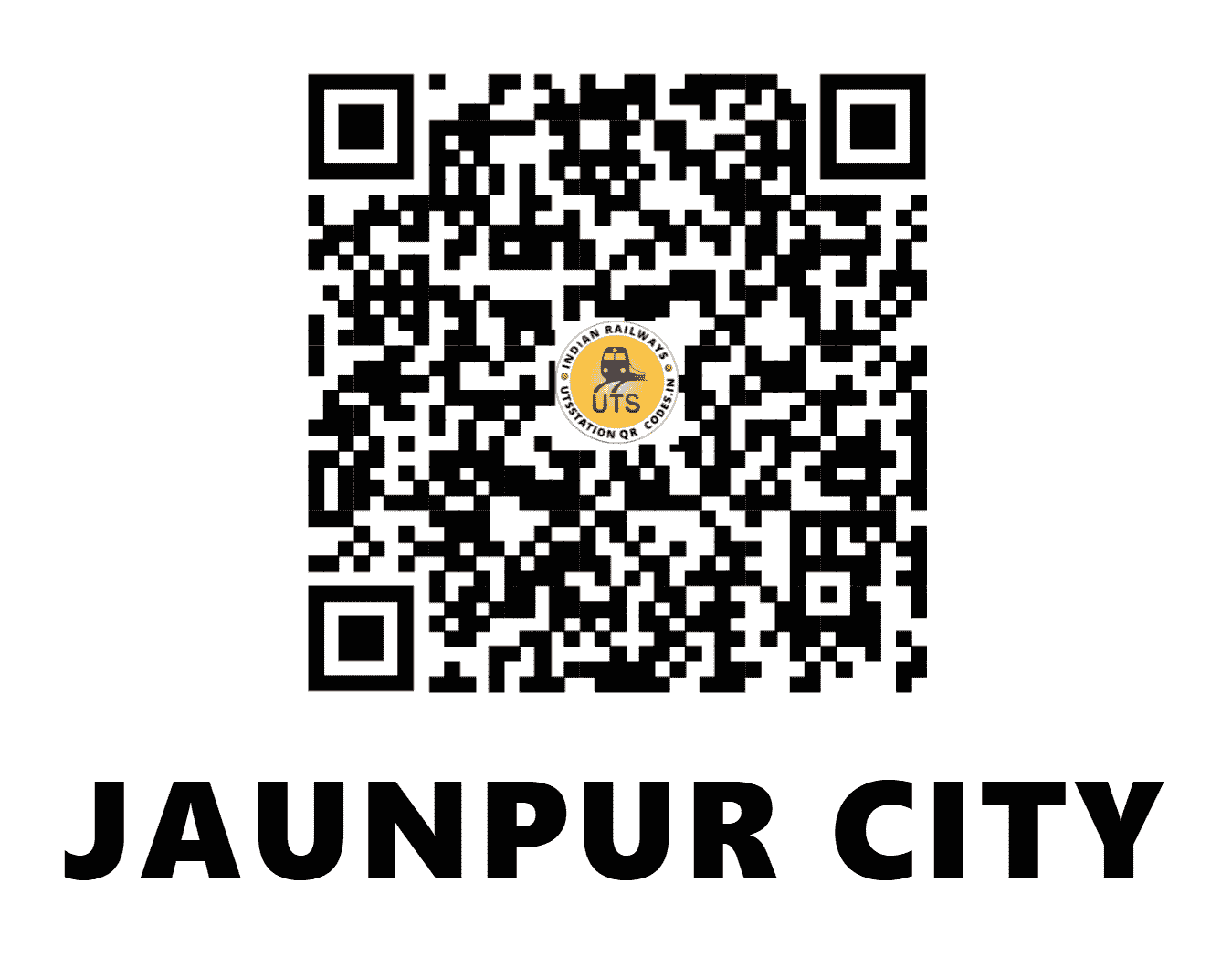 UTS QR Code for JAUNPUR CITY - JOP (NR - UTTAR PRADESH)